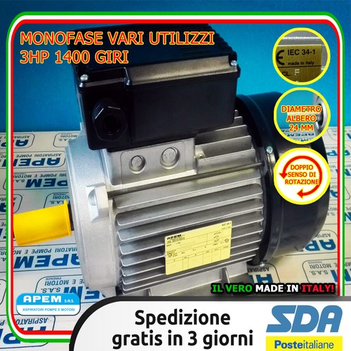 Motore elettrico monofase hp - monofase, 3